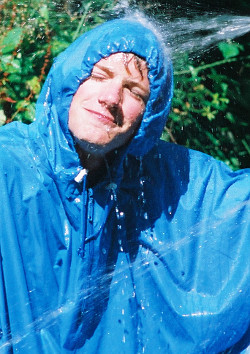 Wet hiking cape poncho